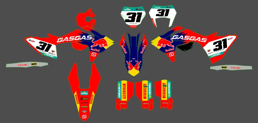 Okleina motocyklowa GAS GAS - GAS-143