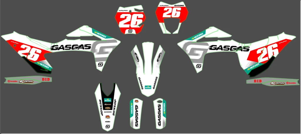 Okleina motocyklowa GAS GAS - GAS-144