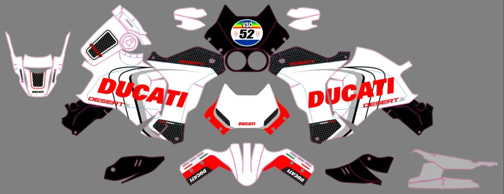 Okleina motocyklowa DUCATI - DUC-09