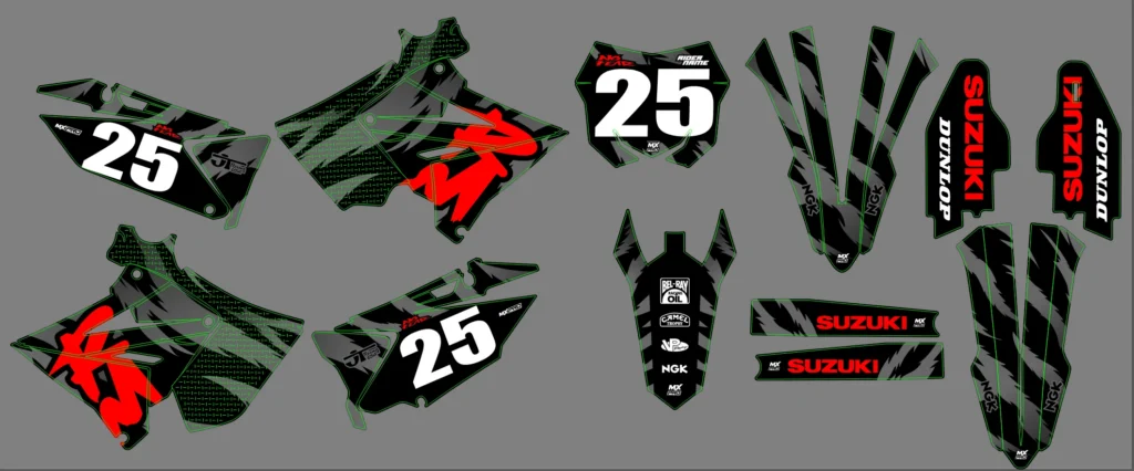 Okleina motocyklowa SUZUKI - SUZ-120