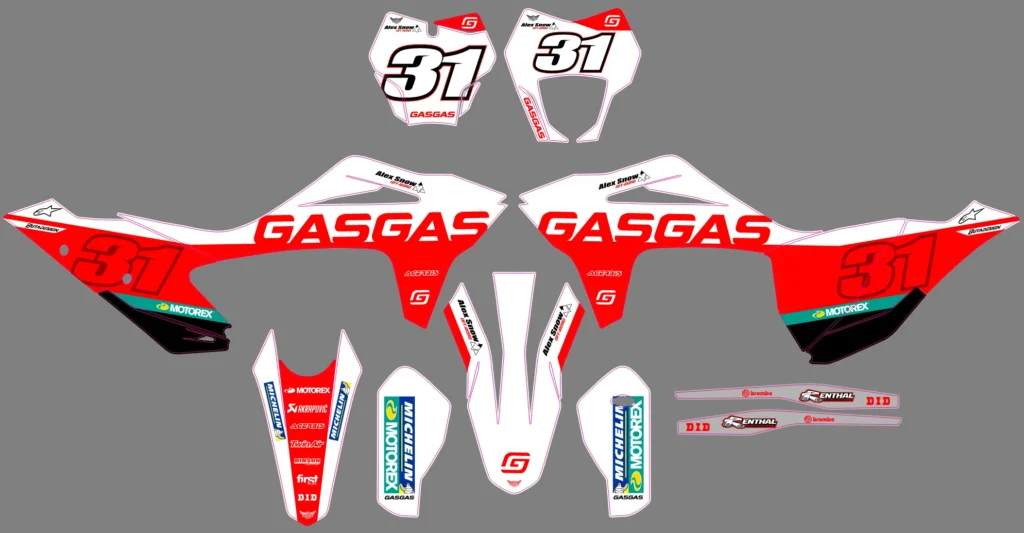 Okleina motocyklowa GAS GAS - GAS-145