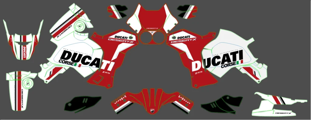 Okleina motocyklowa DUCATI - DUC-07