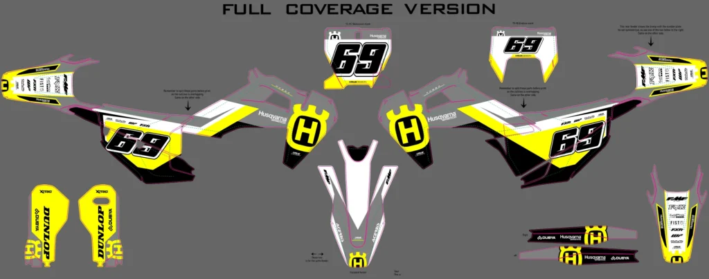 Okleina motocyklowa HUSQVARNA - HUSQ-324