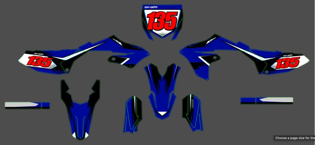 Okleina motocyklowa YAMAHA - YAM-479
