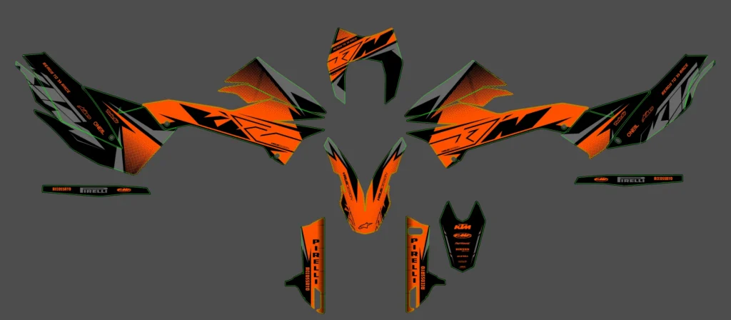 Okleina motocyklowa KTM - KTM-717