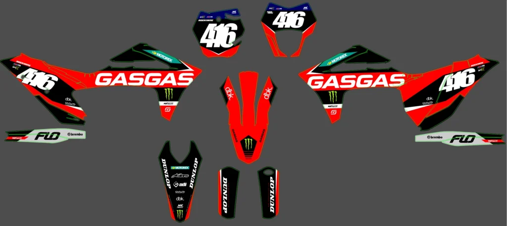 Okleina motocyklowa GAS GAS - GAS-147