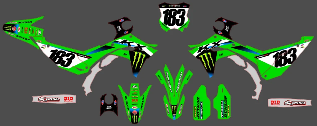 Okleina motocyklowa KAWASAKI - KAW-207