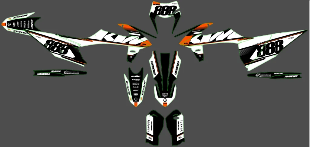 Okleina motocyklowa KTM - KTM-544
