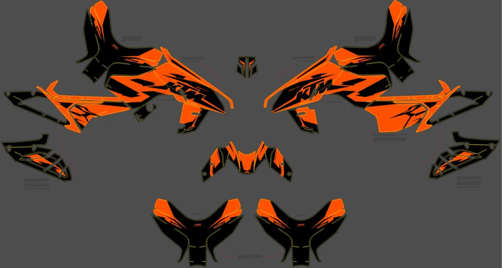 Okleina motocyklowa KTM - KTM-831