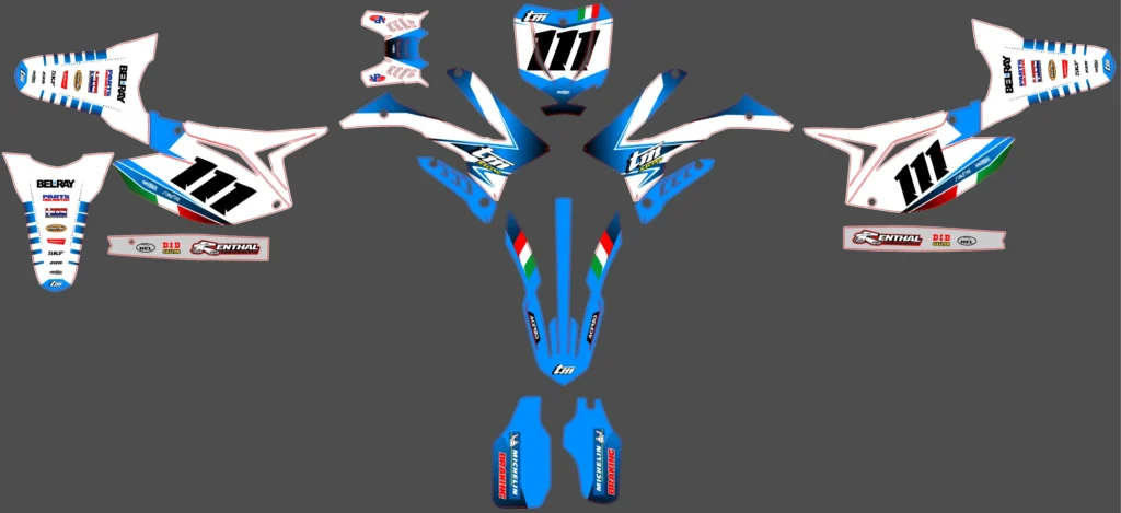 Okleina motocyklowa TM Racing - TMR-12