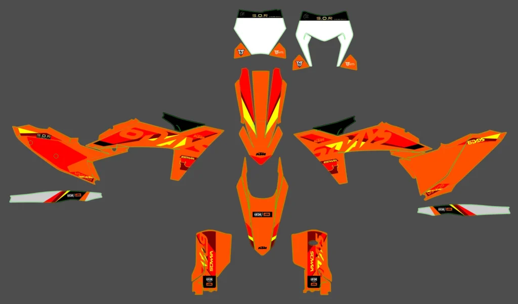 Okleina motocyklowa KTM - KTM-670
