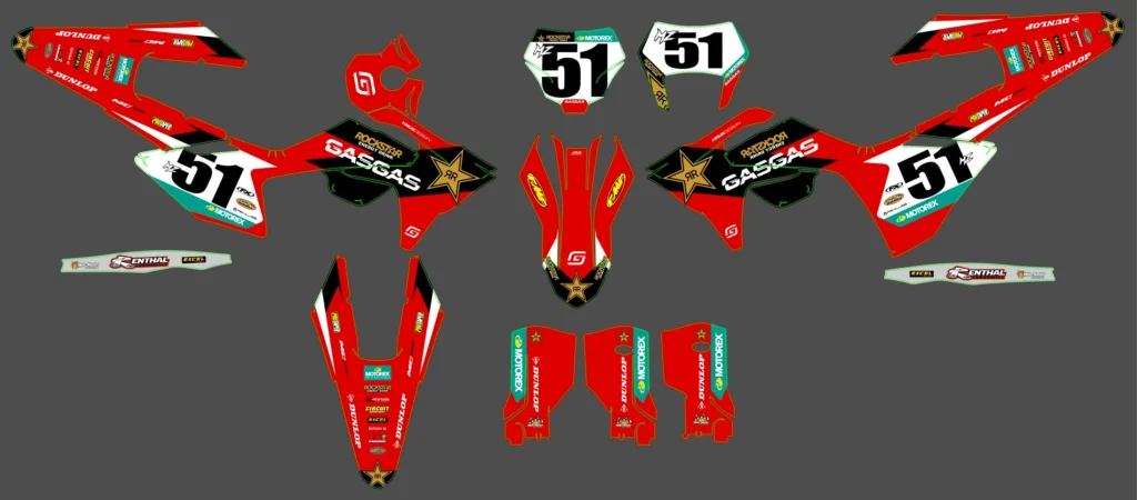 Okleina motocyklowa GAS GAS - GAS-148