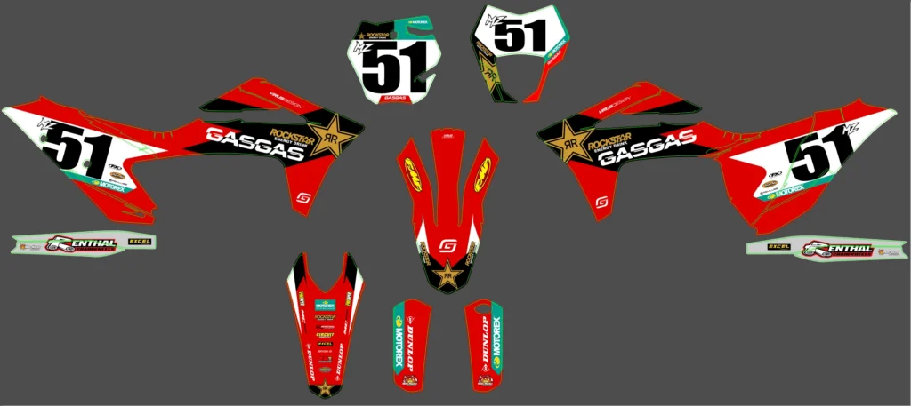 Okleina motocyklowa GAS GAS - GAS-149