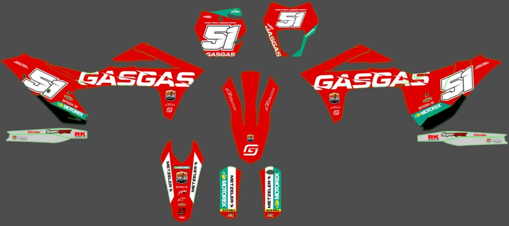 Okleina motocyklowa GAS GAS - GAS-150