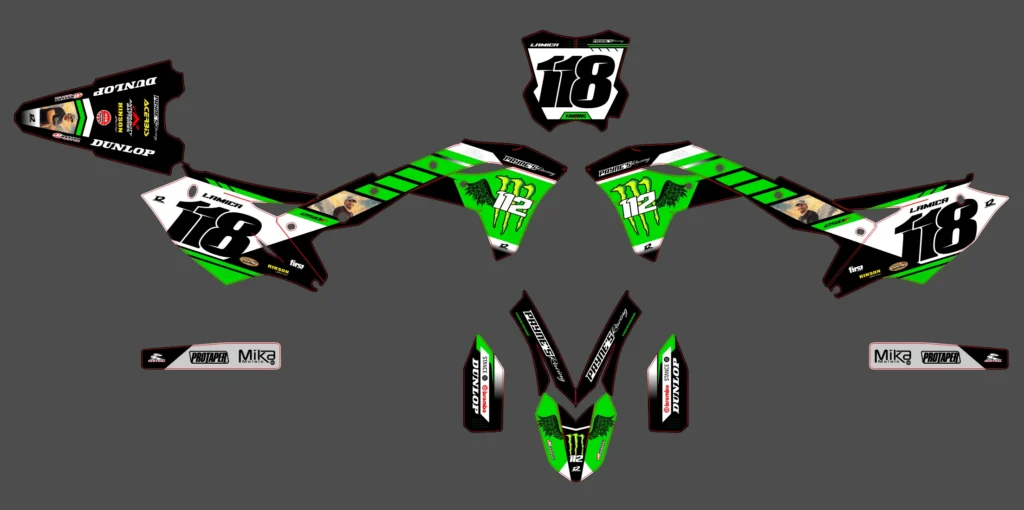 Okleina motocyklowa KAWASAKI - KAW-209