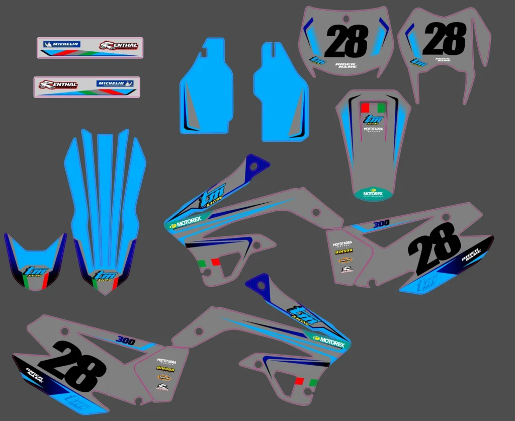 Okleina motocyklowa TM Racing - TMR-11