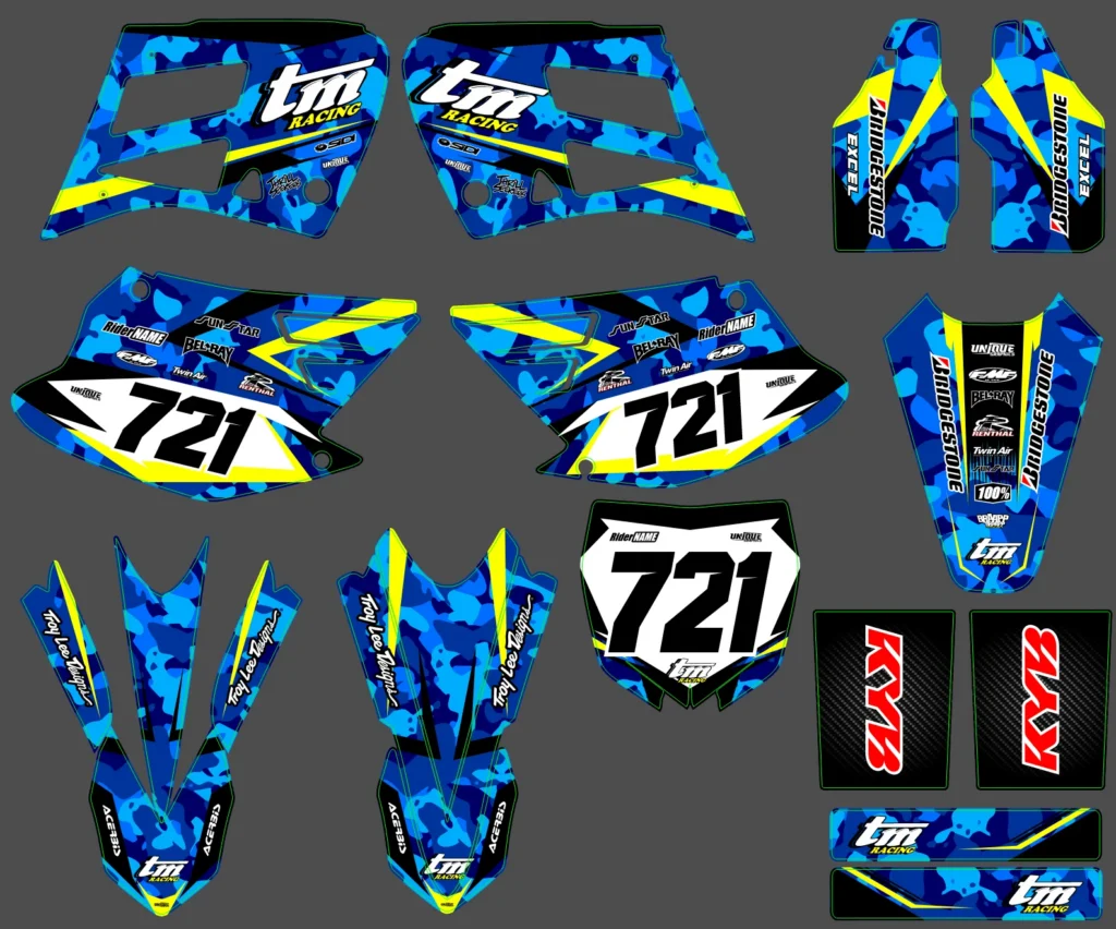 Okleina motocyklowa TM Racing - TMR-08
