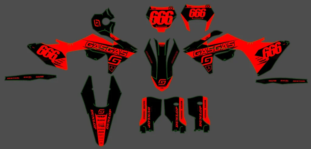 Okleina motocyklowa GAS GAS - GAS-153