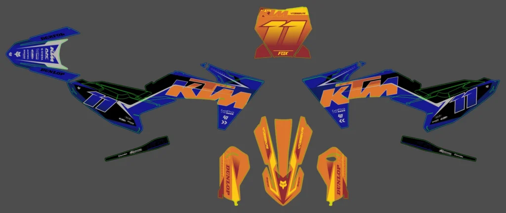 Okleina motocyklowa KTM - KTM-737