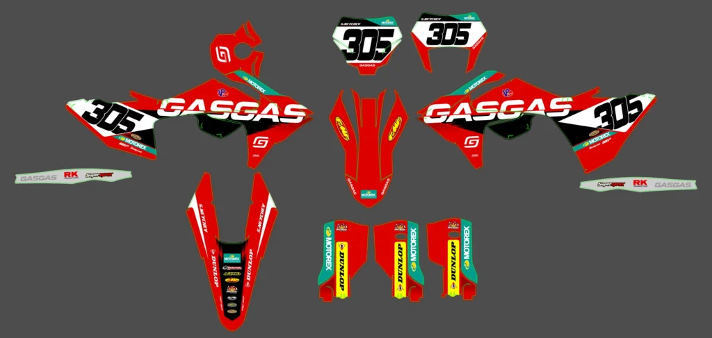 Okleina motocyklowa GAS GAS - GAS-154