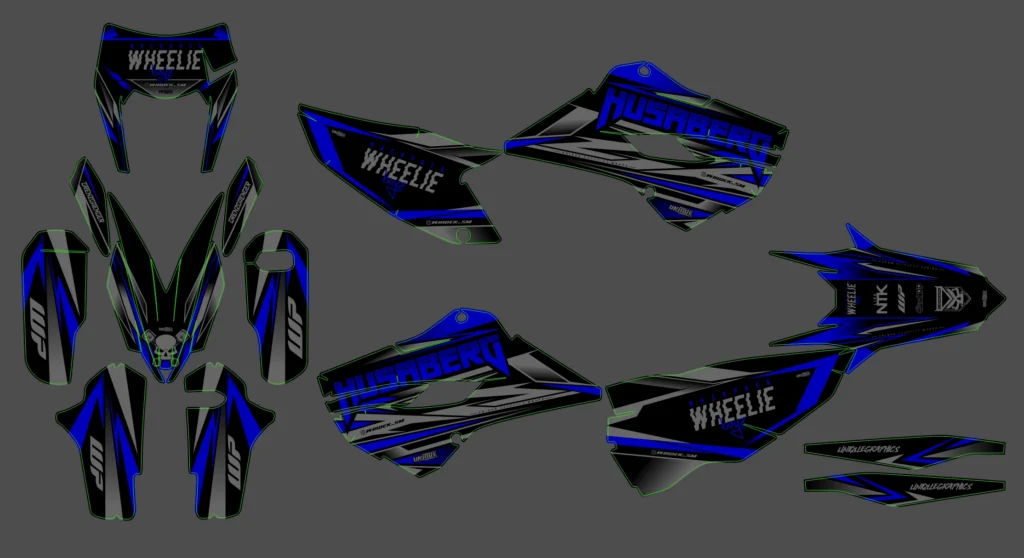 Okleina motocyklowa HUSABERG - HUSA-08