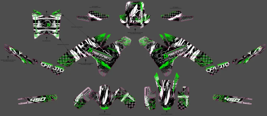 Okleina motocyklowa CF MOTO - CF-02