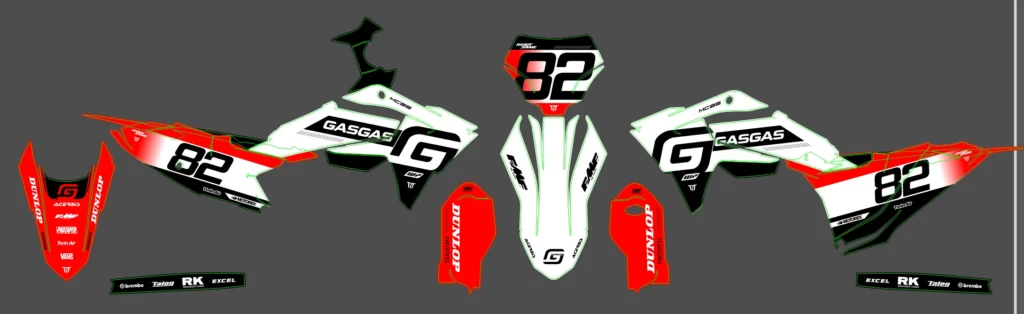 Okleina motocyklowa GAS GAS - GAS-158