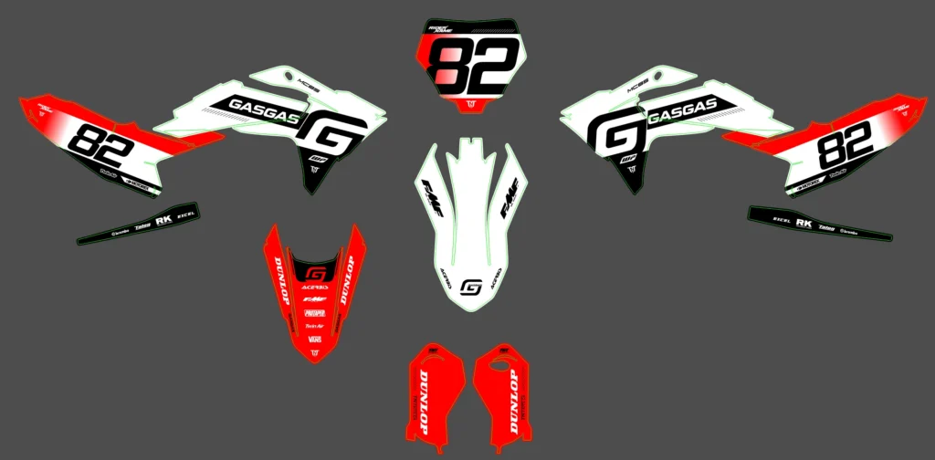 Okleina motocyklowa GAS GAS - GAS-159
