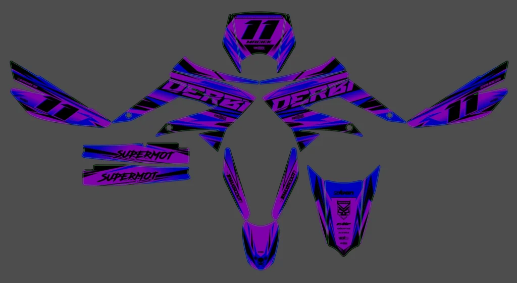 Okleina motocyklowa DERBI - DERBI-82