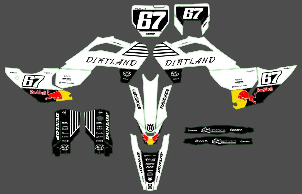 Okleina motocyklowa HUSQVARNA - HUSQ-341