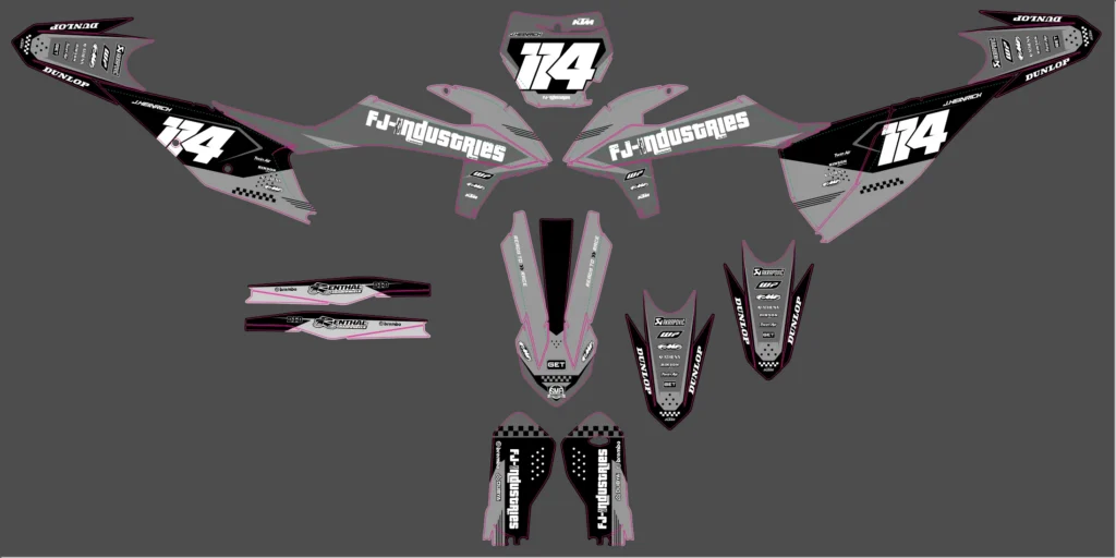 Okleina motocyklowa KTM - KTM-824
