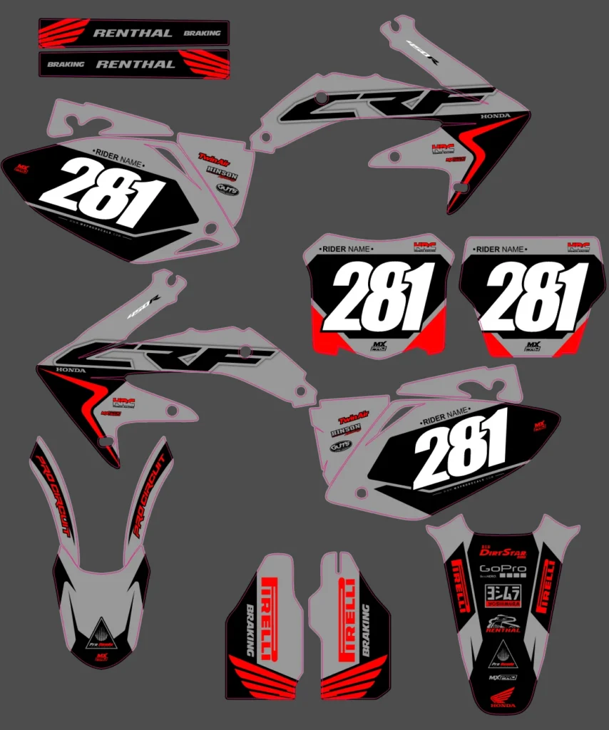 Okleina motocyklowa HONDA - HON-340
