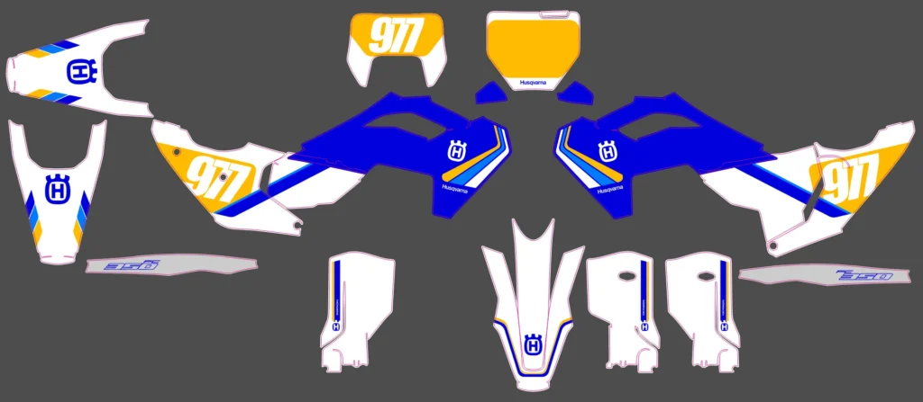 Okleina motocyklowa HUSQVARNA - HUSQ-350