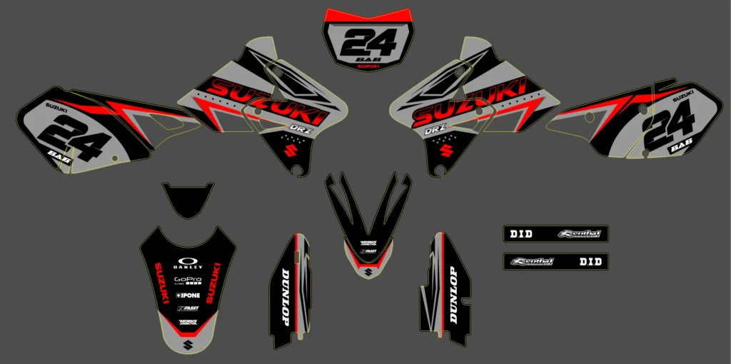 Okleina motocyklowa SUZUKI - SUZ-128