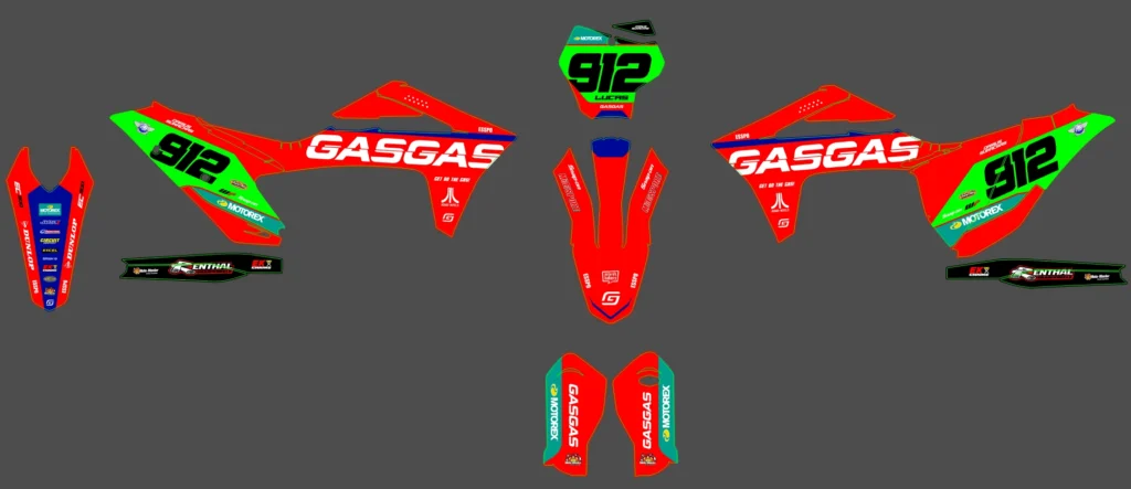 Okleina motocyklowa GAS GAS - GAS-162