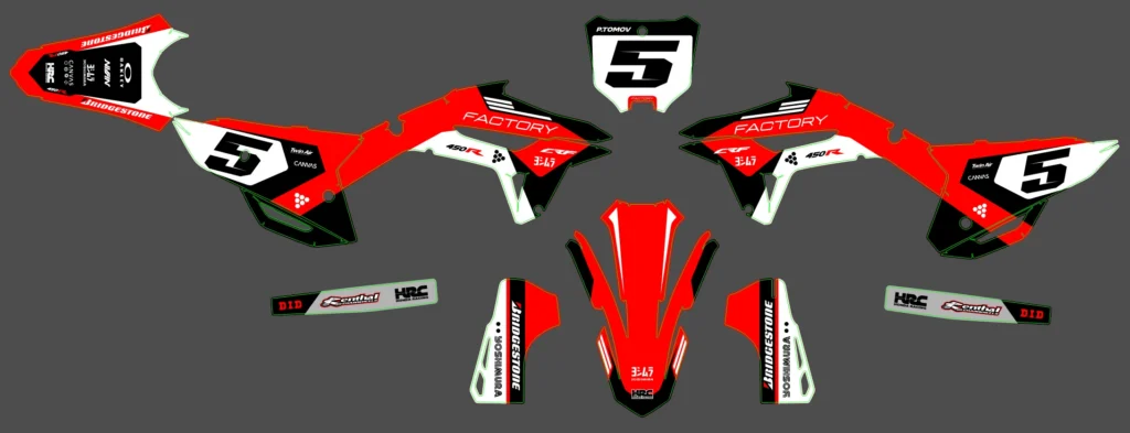 Okleina motocyklowa HONDA - HON-345