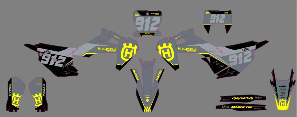 Okleina motocyklowa HUSQVARNA - HUSQ-356