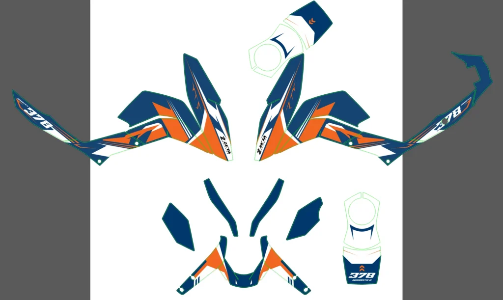 Okleina motocyklowa KTM - KTM-745
