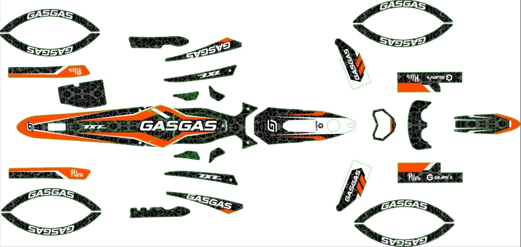 Okleina motocyklowa GAS GAS - GAS-163
