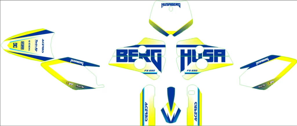 Okleina motocyklowa HUSABERG - HUSA-05