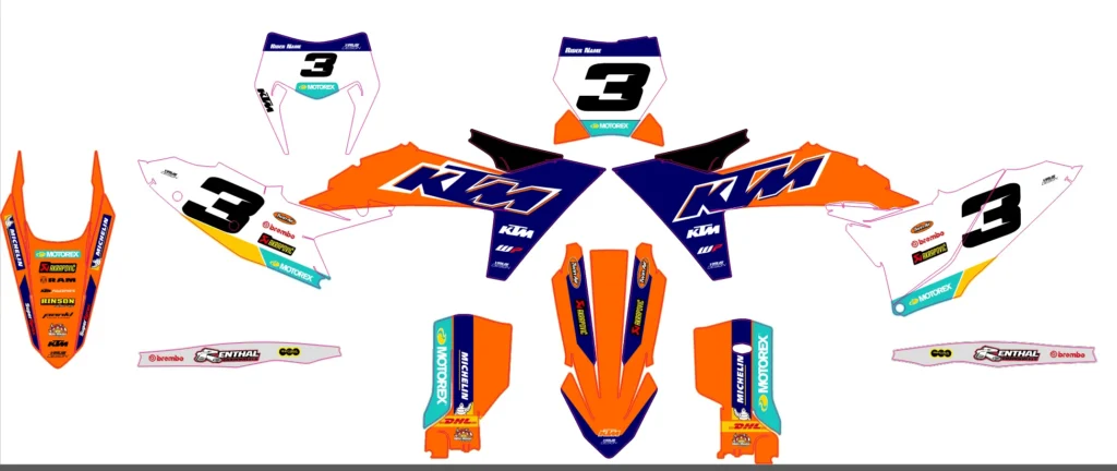 Okleina motocyklowa KTM - KTM-593