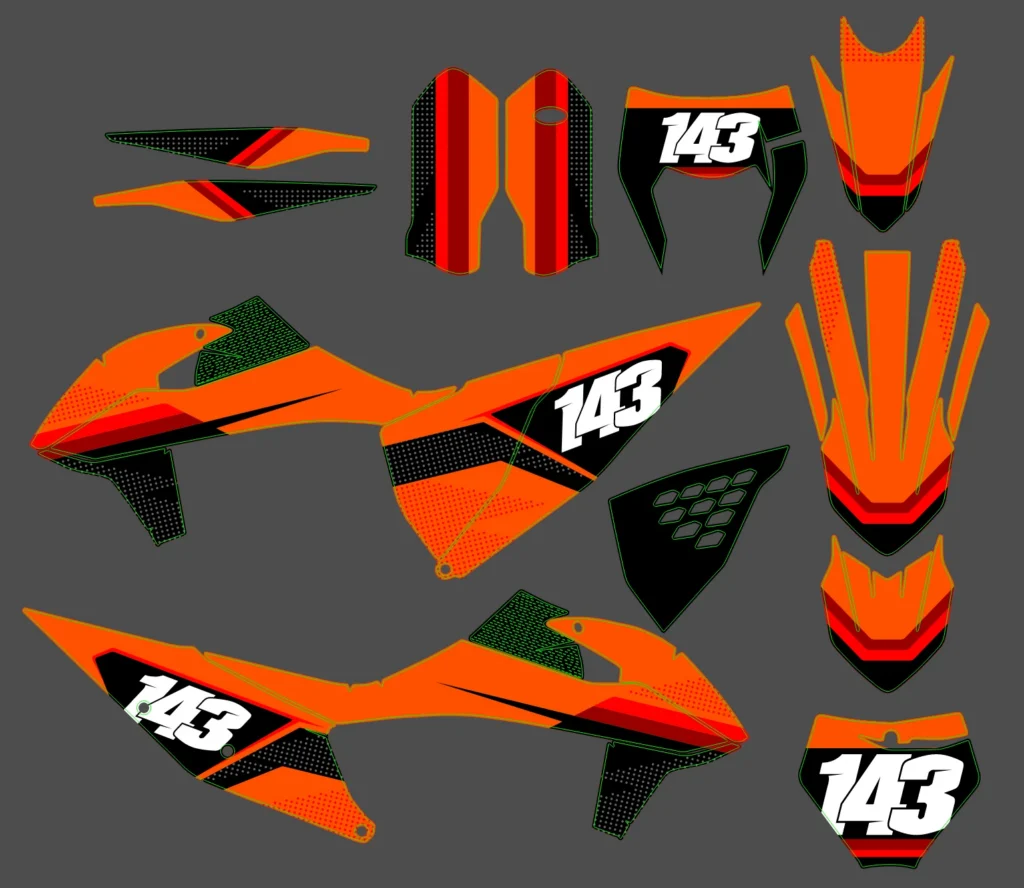 Okleina motocyklowa KTM - KTM-857