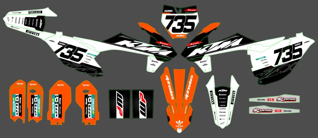 Okleina motocyklowa KTM - KTM-889