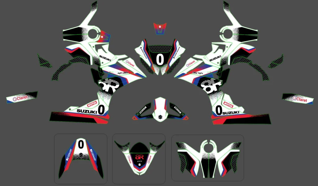 Okleina motocyklowa SUZUKI - SUZ-131