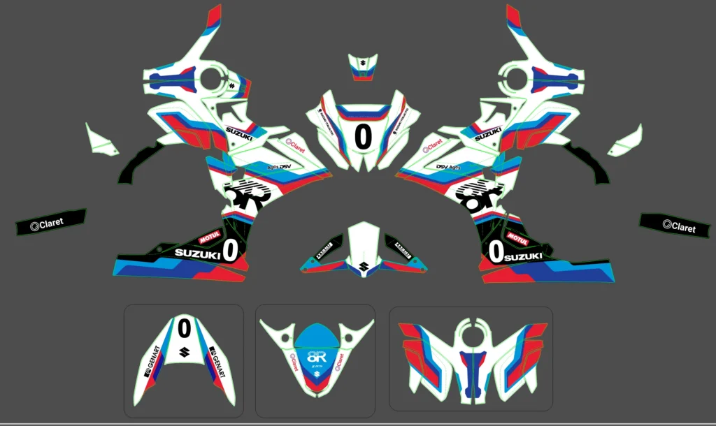 Okleina motocyklowa SUZUKI - SUZ-132