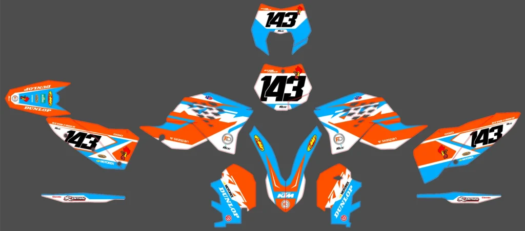 Okleina motocyklowa KTM - KTM-608
