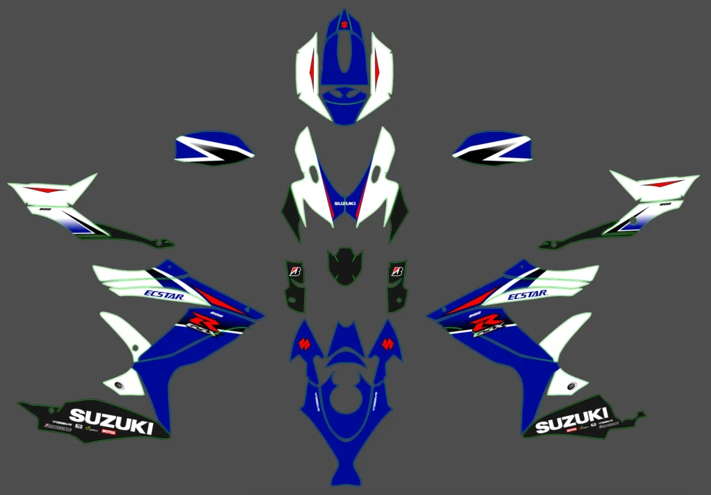 Okleina motocyklowa SUZUKI - SUZ-136