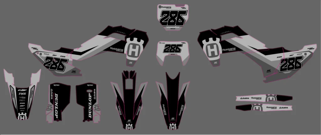 Okleina motocyklowa HUSQVARNA - HUSQ-370