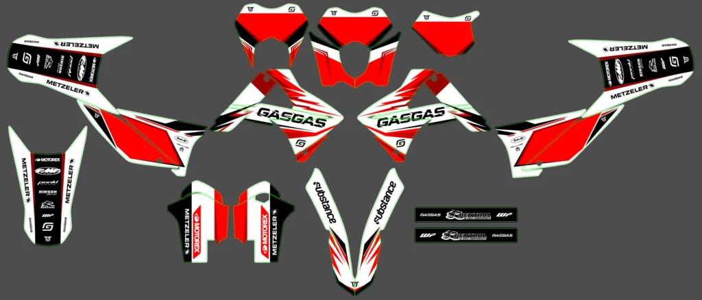 Okleina motocyklowa GAS GAS - GAS-167