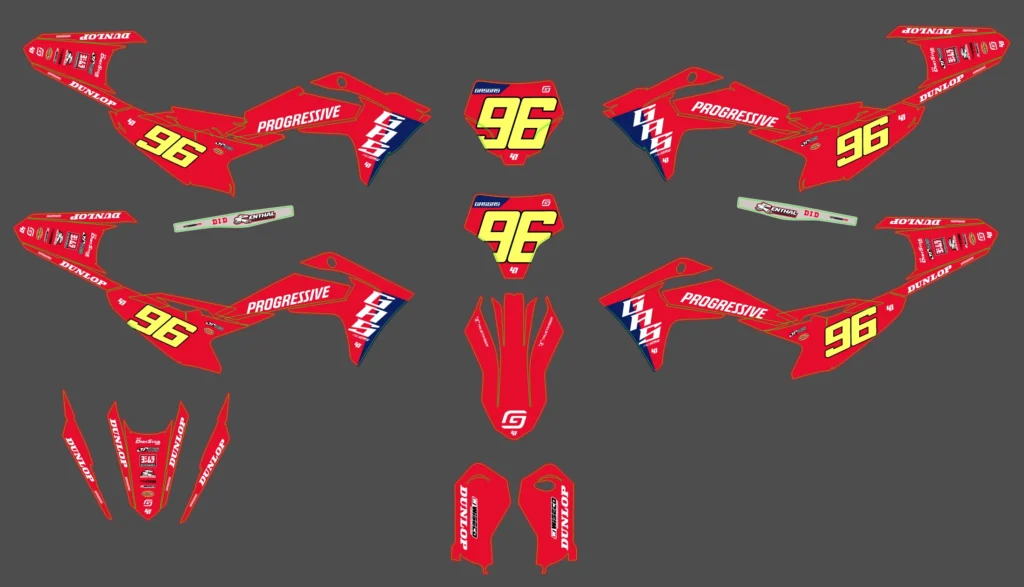 Okleina motocyklowa GAS GAS - GAS-168